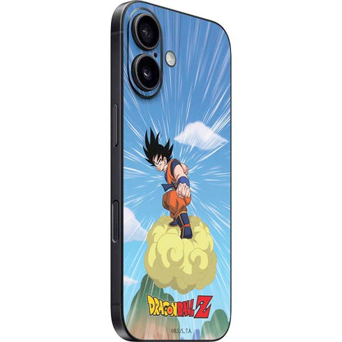 Dragon Ball Z Goku and Nimbus iPhone 16 Plus Skin